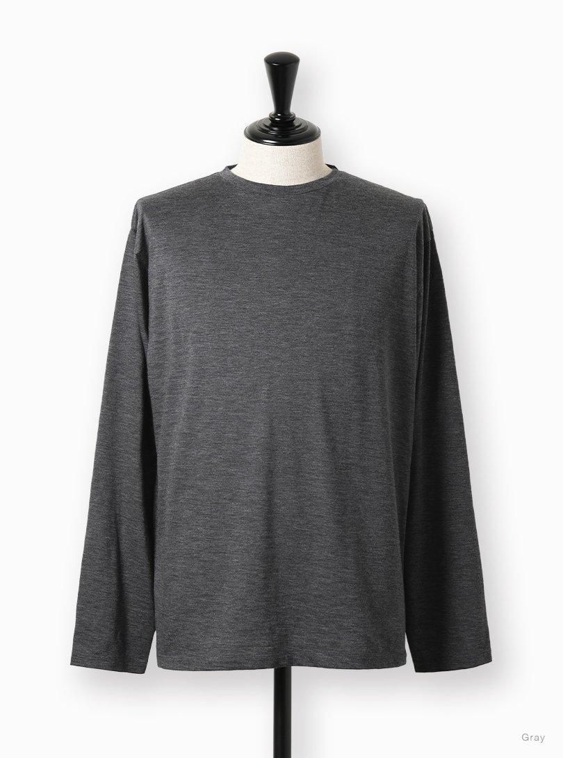 Men《Goat》ALASHAN CASHMERE LONG SLEEVE CREW NECK - BATONER Men《Goat》ALASHAN CASHMERE LONG SLEEVE CREW NECK - BATONER