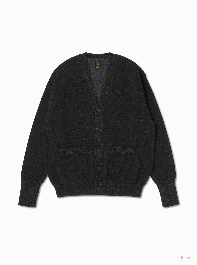 Men BABY ALPACA KURUMI TENJIKU V CARDIGAN - BATONER｜ONLINE STORE