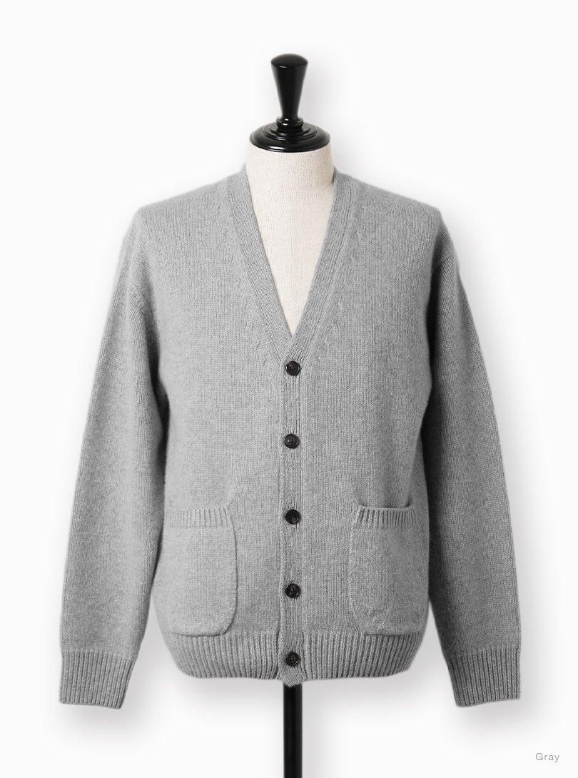 Men《Goat》HEAVY BABY CASHMERE V CARDIGAN - BATONER|ONLINE Men《Goat》HEAVY BABY CASHMERE V CARDIGAN - BATONER|ONLINE