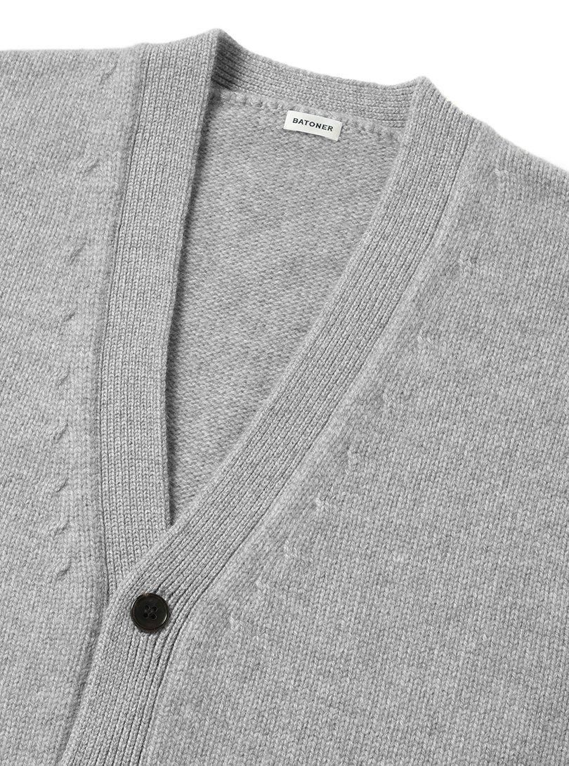 Men《Goat》HEAVY BABY CASHMERE V CARDIGAN - BATONER|ONLINE Men《Goat》HEAVY BABY CASHMERE V CARDIGAN - BATONER|ONLINE