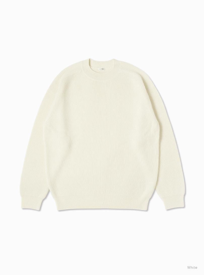 Men《Goat》REVERSE CASH RIB CREW NECK - BATONER｜ONLINE STORE