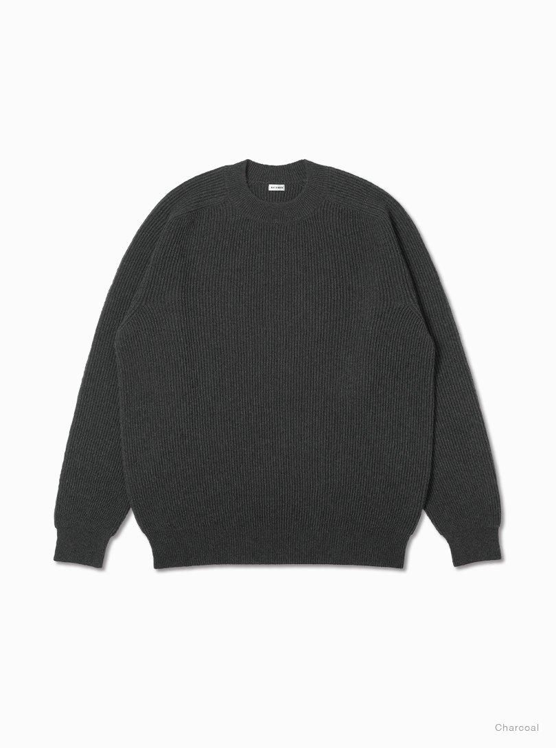 Men《Goat》REVERSE CASH RIB CREW NECK - BATONER｜ONLINE STORE