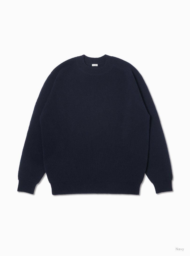 Men《Goat》REVERSE CASH RIB CREW NECK - BATONER｜ONLINE STORE