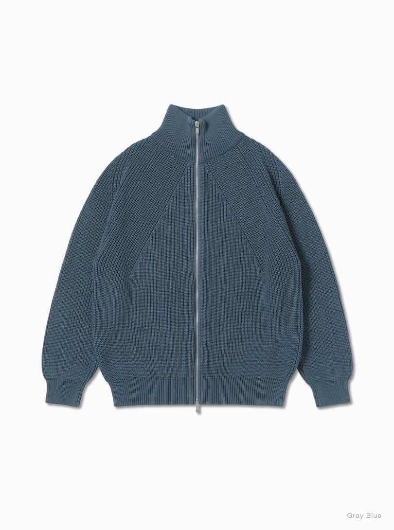 23AW】BATONER(バトナ―)/ SIGNATURE DRIVERS KNIT -WALNUT,NAVY