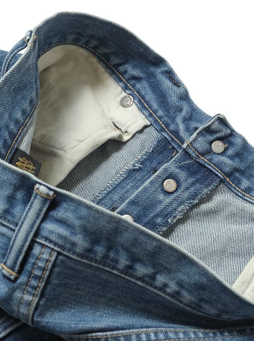 Essential EXTRA LONG STAPLE COTTON SELVEDGE 5POCKETS DENIM PANTS