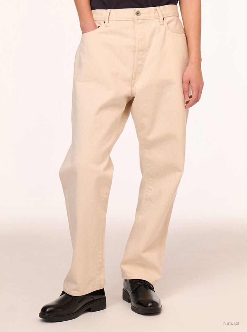 Essential EXTRA LONG STAPLE COTTON SELVEDGE 5POCKETS DENIM PANTS