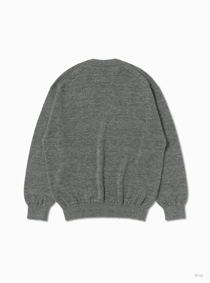 Men WASHED HIGH COUNT LINEN CREW NECK - BATONER|ONLINE STORE Men WASHED HIGH COUNT LINEN CREW NECK - BATONER|ONLINE STORE