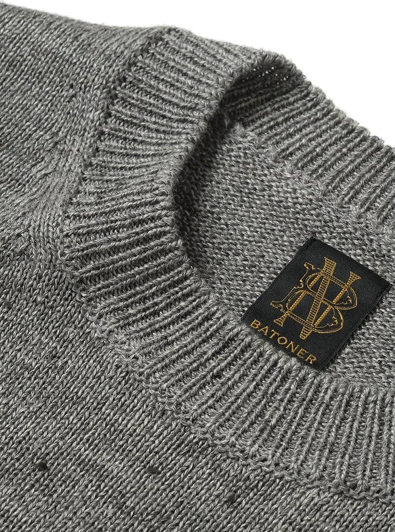 Men WASHED HIGH COUNT LINEN CREW NECK - BATONER|ONLINE STORE Men WASHED HIGH COUNT LINEN CREW NECK - BATONER|ONLINE STORE