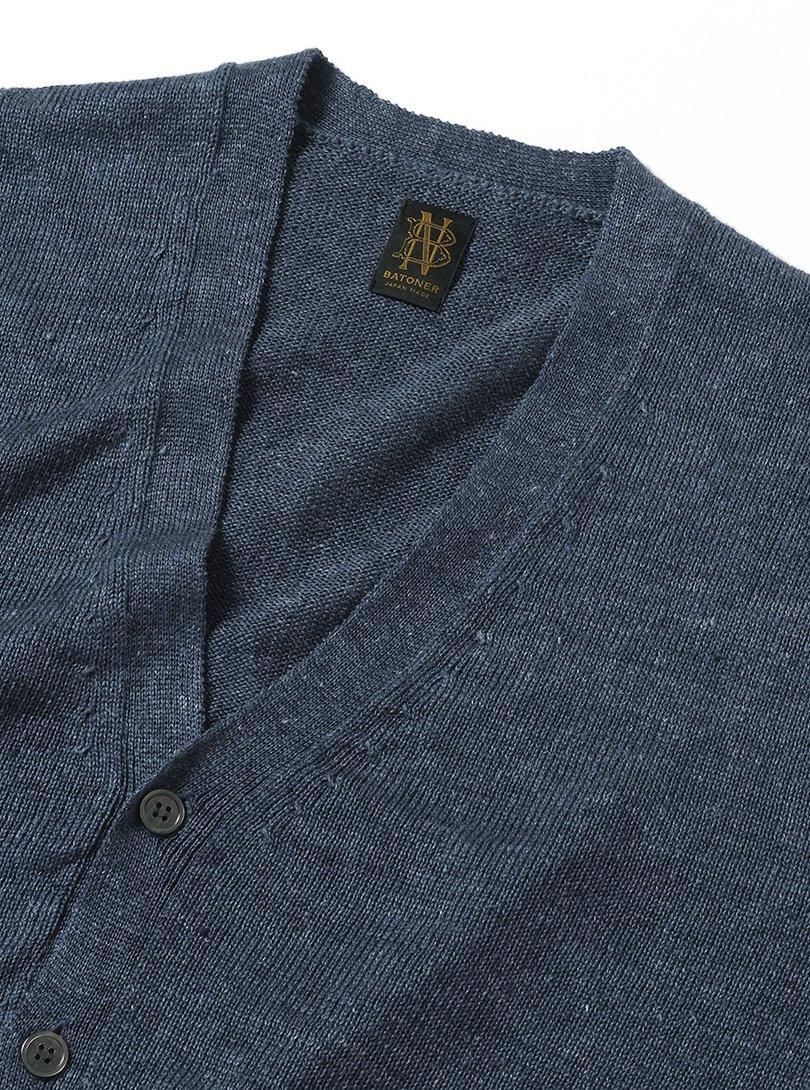 BATONER ⭐︎バトナー⭐︎ハイカウント リネン カーディガン　サイズ3 美品 20%OFF セール バトナー BATONER ウォッシュド ハイカウント