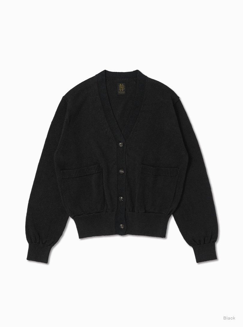 Women WASHED HIGH COUNT LINEN V NECK CARDIGAN - BATONER
