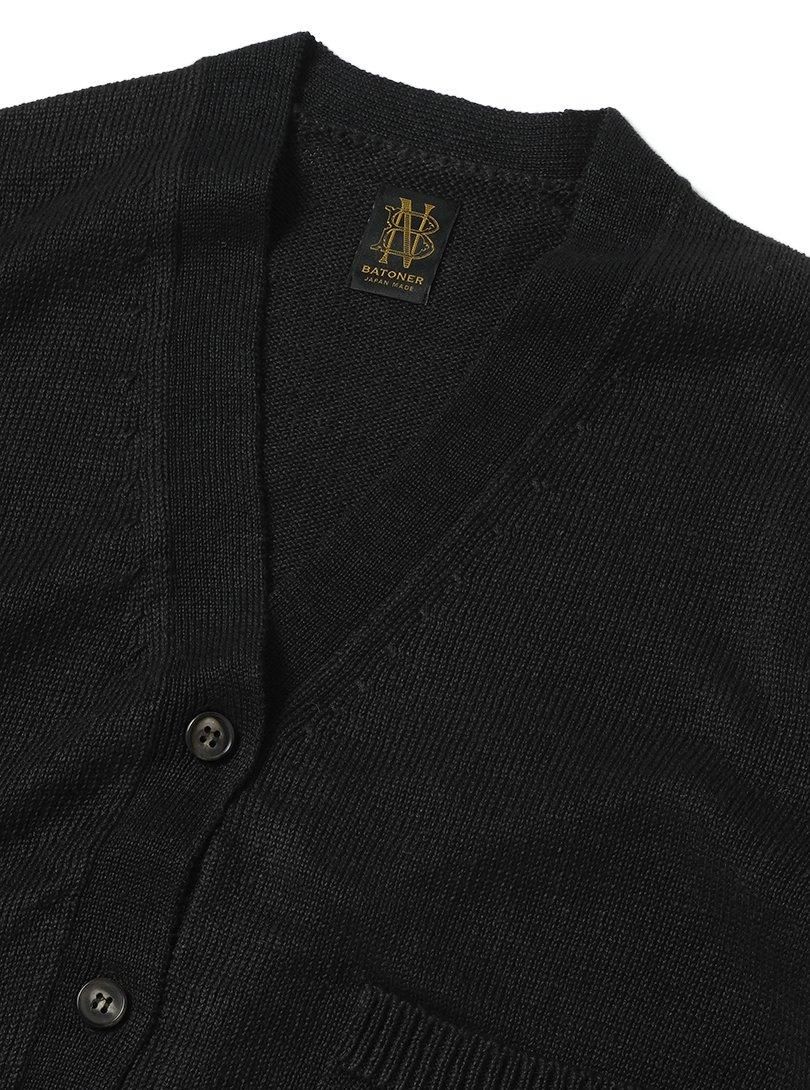 Women WASHED HIGH COUNT LINEN V NECK CARDIGAN - BATONER