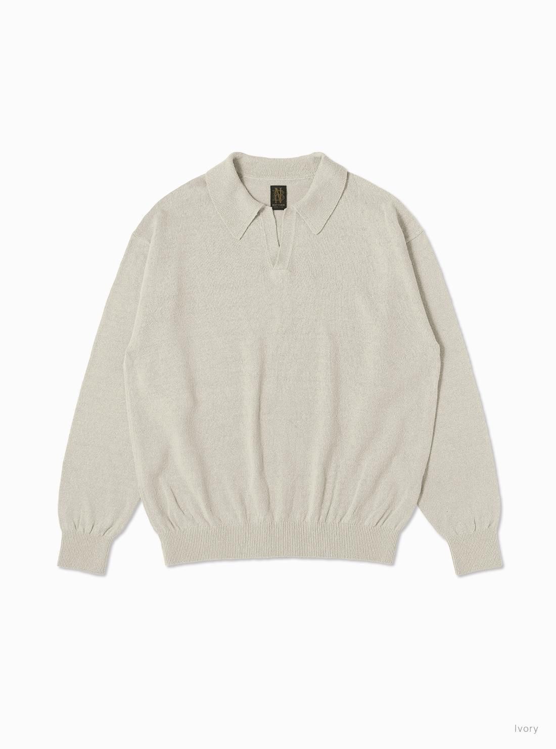 Men SILK POLO SKIPPER - BATONER|ONLINE STORE Men SILK POLO SKIPPER - BATONER|ONLINE STORE
