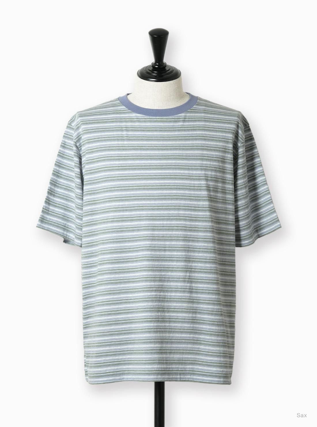 Men HAND DRAWING BORDER T-SHIRT - BATONER｜ONLINE STORE