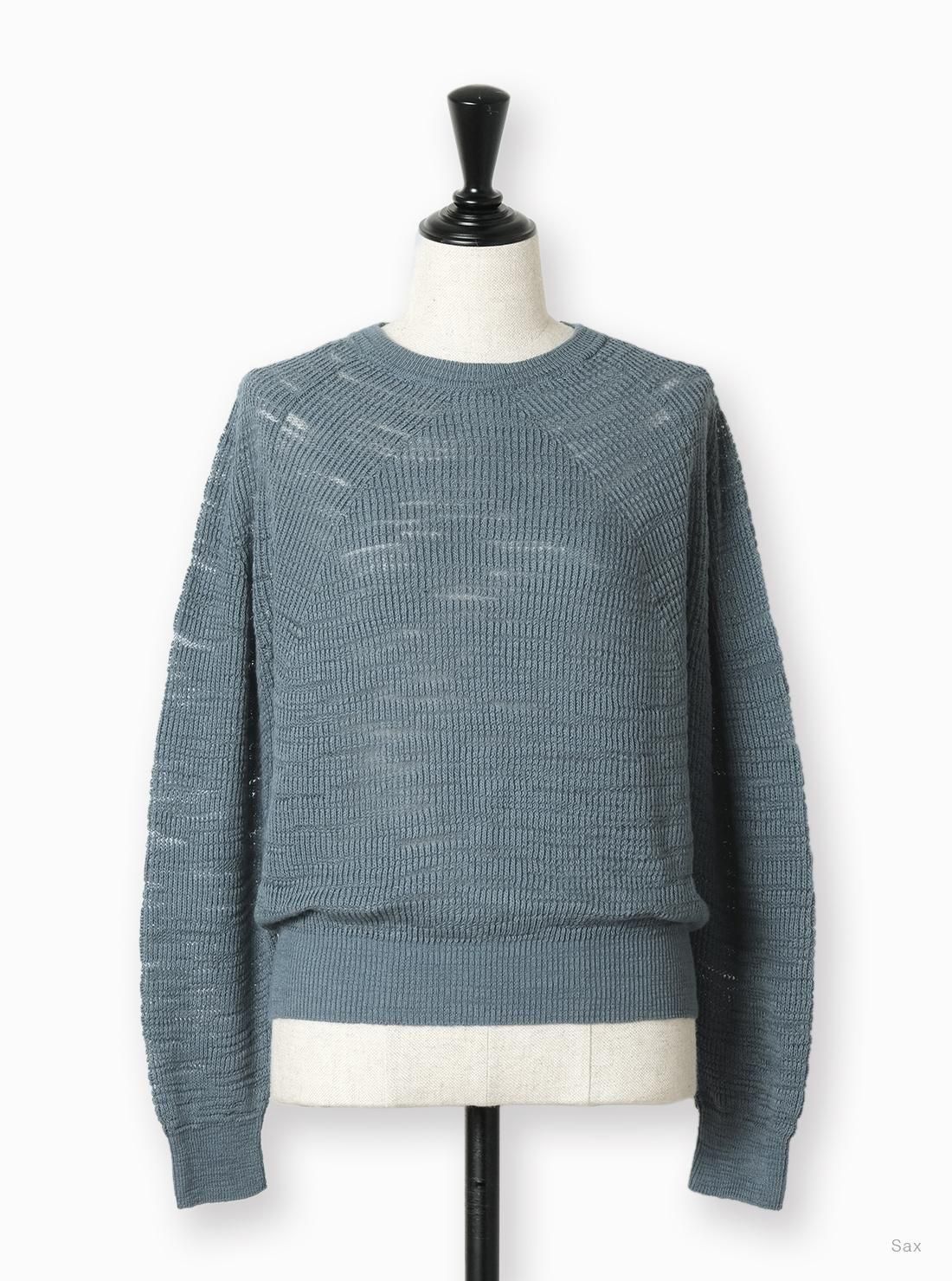 Women SLUBY SIGNATURE CREW NECK - BATONER｜ONLINE STORE