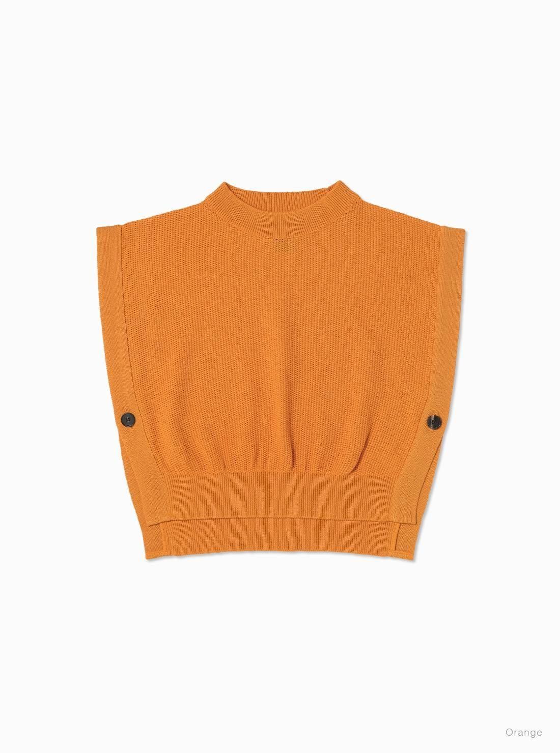 トップス BATONER SUMMER WOOL KNIT Women OX SUMMER KNIT SIDE OPEN VEST - BATONER｜ONLINE STORE