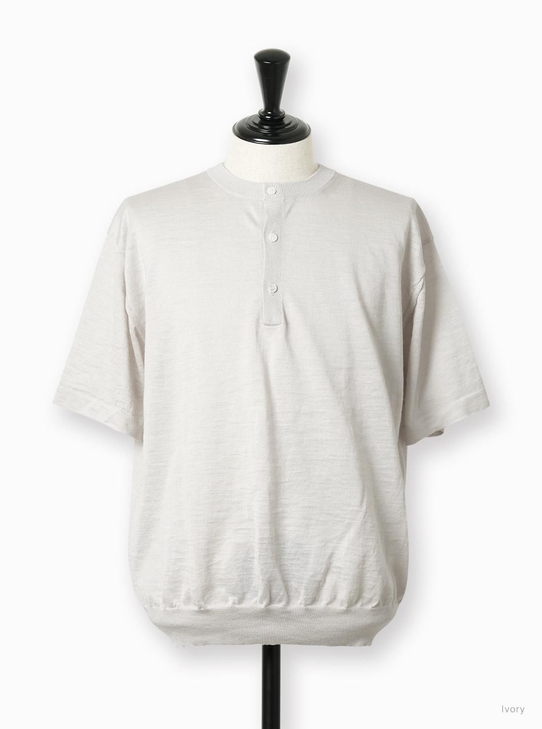 BATONERバトナーラミーニットCHOMA HENRY NECK サイズ2 BATONERバトナーラミーニットCHOMA HENRY NECK サイズ2