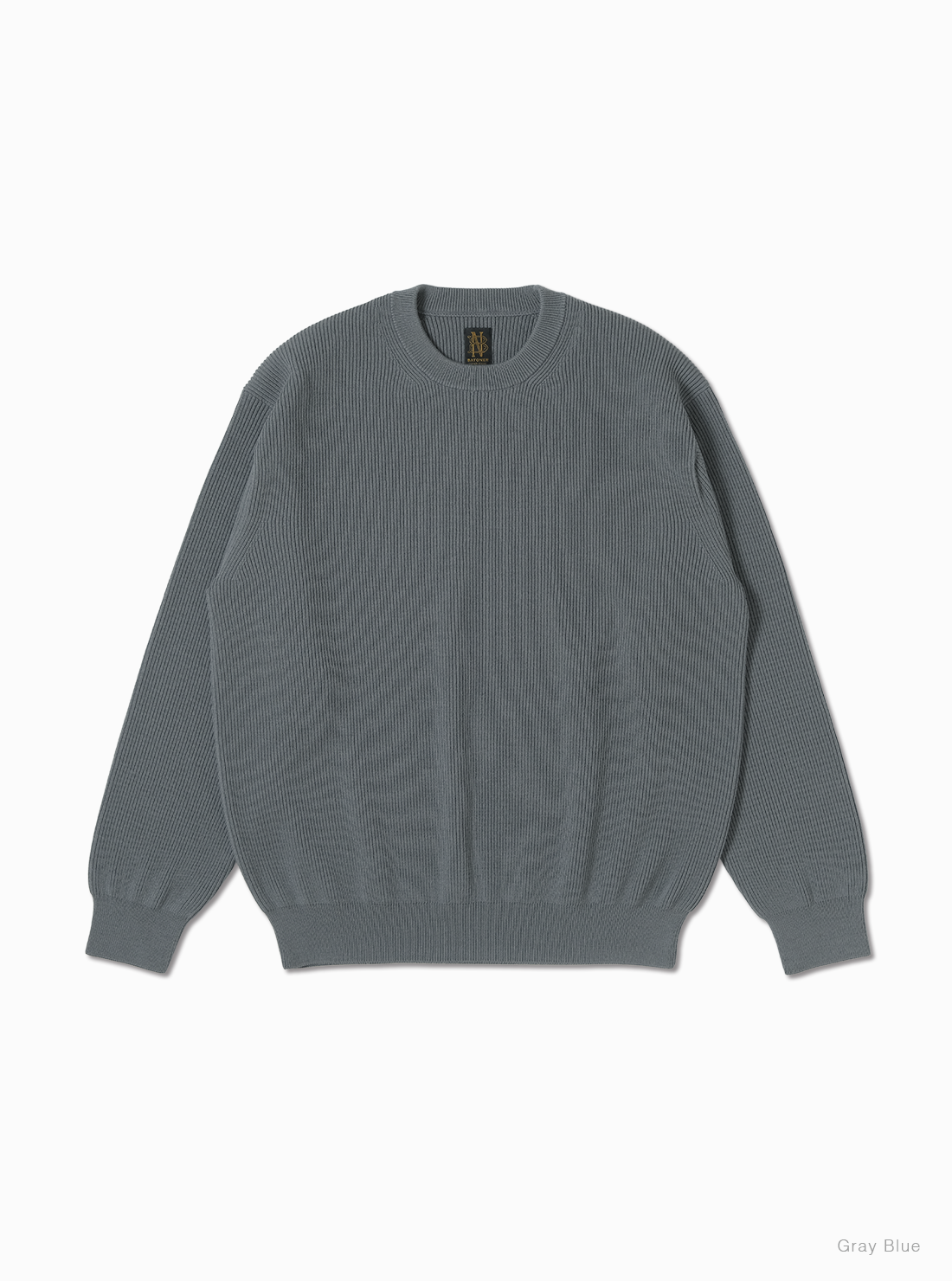 Men SUPER HIGH TWIST WOOL CREW NECK - BATONER｜ONLINE STORE