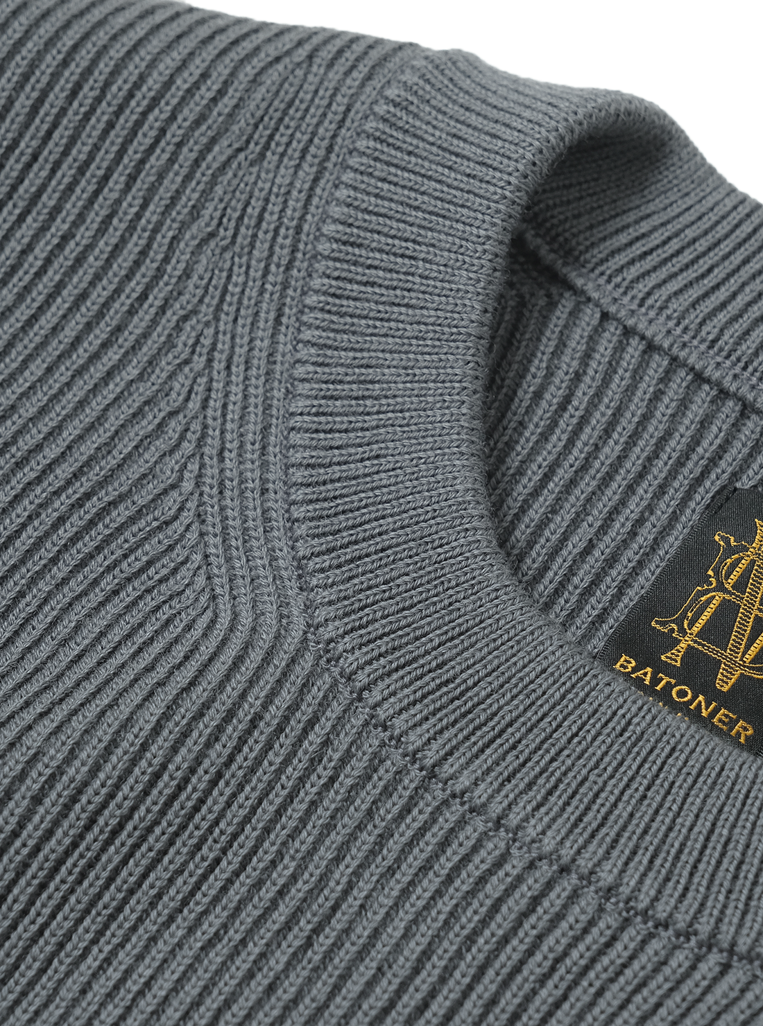 Men SUPER HIGH TWIST WOOL CREW NECK - BATONER｜ONLINE STORE