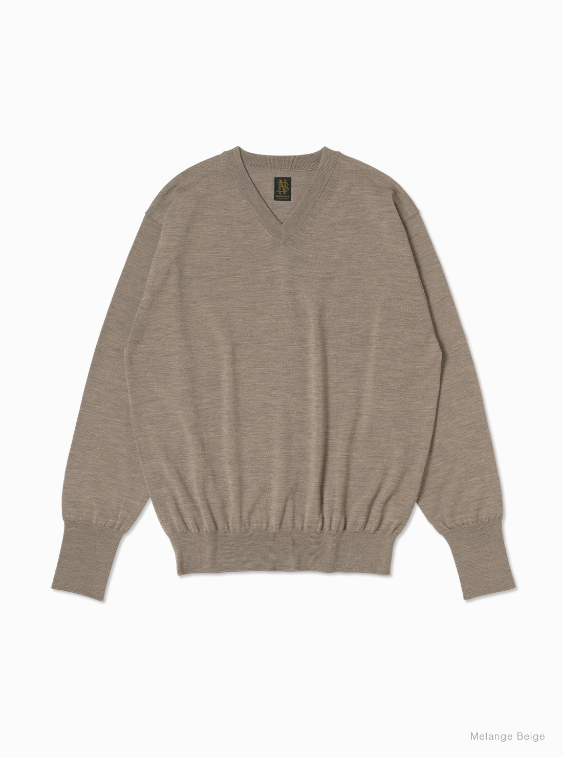 BATONER BABY WOOL V NECK　BN-24FM-029 BABY WOOL V NECK #BLACK [BN-24FM-029] – Diffusion