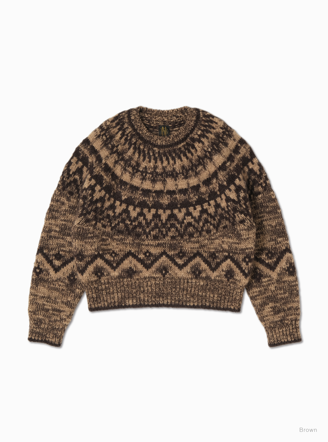 Women MOHAIR NORDIC CREW NECK - BATONER｜ONLINE STORE