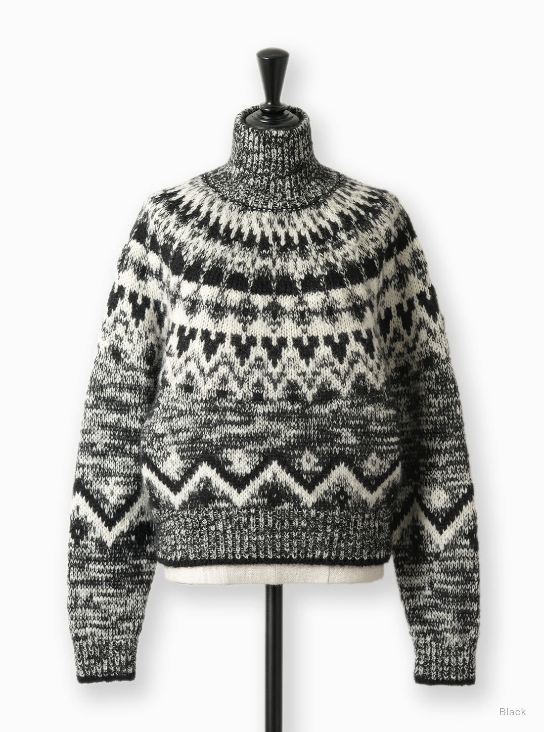 BATONER/バトナー】MOHAIR NORDIC TURTLE NECK Women MOHAIR NORDIC TURTLE NECK - BATONER｜ONLINE STORE