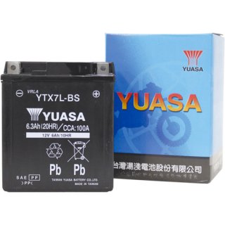 【新品保証付&激安】台湾ユアサ　バイクバッテリー(液別密閉) TYTX7L-BS