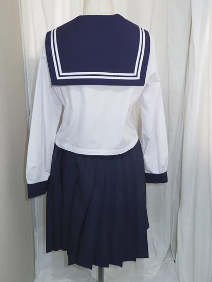 セーラー服上下中間＜W61-54：165A＞(B001)制服/中古 - セーラー