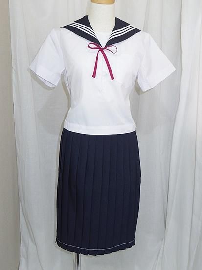 セーラー服上下夏/スカート新品<W61-59.5:10>(B068)制服/中古 セーラー服上下夏/スカート新品<W61-59.5:10>(B068)制服/中古