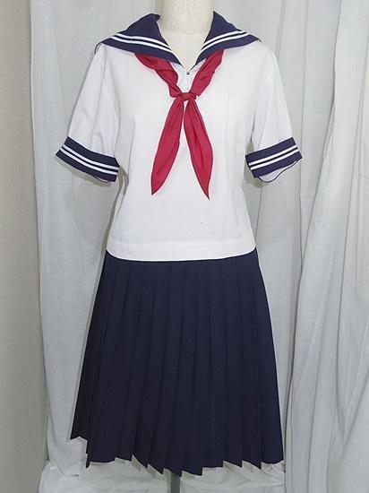 セーラー服上下夏<W68-62>(B026)リユース/中古 - セーラー セーラー服上下夏<W68-62>(B026)リユース/中古 - セーラー