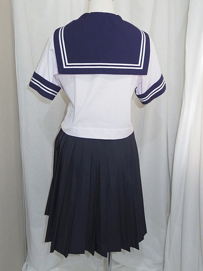 セーラー服上下夏/指定スカーフ＜W58-53：155A＞(B158)中古 - セーラーガールズ . c o m | 女子学生服店 | Japanese  school uniform store