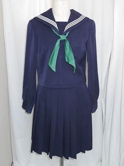 セーラー服上下冬<W66-60:165A>(B284)中古/jk制服/日本校服 セーラー服上下冬<W66-60:165A>(B284)中古/jk制服/日本校服