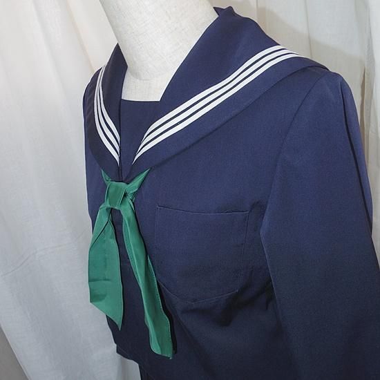 セーラー服上下冬<W66-60:165A>(B284)中古/jk制服/日本校服 セーラー服上下冬<W66-60:165A>(B284)中古/jk制服/日本校服