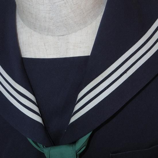 セーラー服上下冬＜W66-60：165A＞(B284)中古/jk制服/日本校服