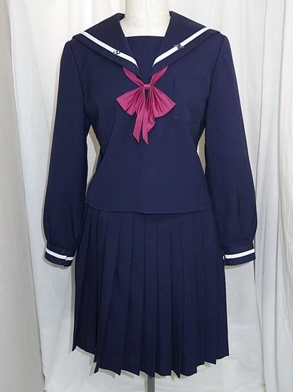 セーラー服上下冬/校章,組章付き/指定リボン<W68-62:170A セーラー服上下冬/校章,組章付き/指定リボン<W68-62:170A