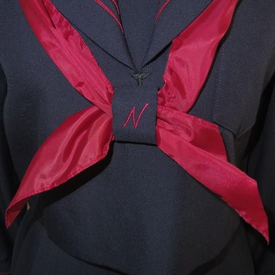 セーラー服上下冬/ミニ丈42cm＜W73-67＞(B464)中古/jk制服/日本