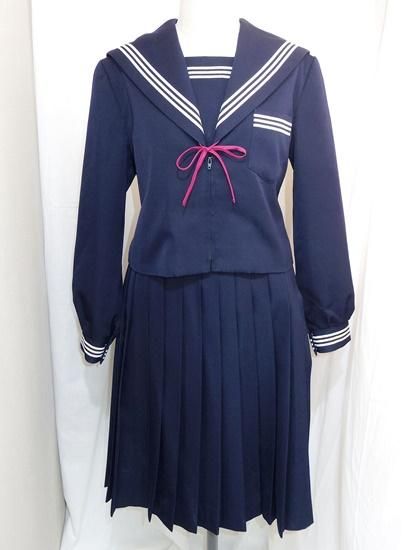 セーラー服上下冬<W70-64>(B475)中古/jk制服/日本校服 セーラー服上下冬<W70-64>(B475)中古/jk制服/日本校服