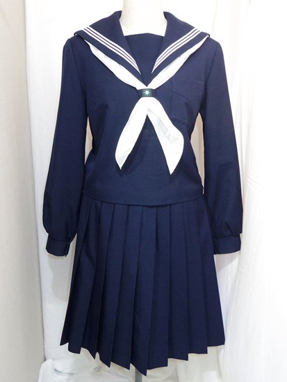 セーラー服上下冬＜W76-70：175A＞(B486)中古 - セーラーガールズ . c o m | 女子学生服店 | Japanese school  uniform store