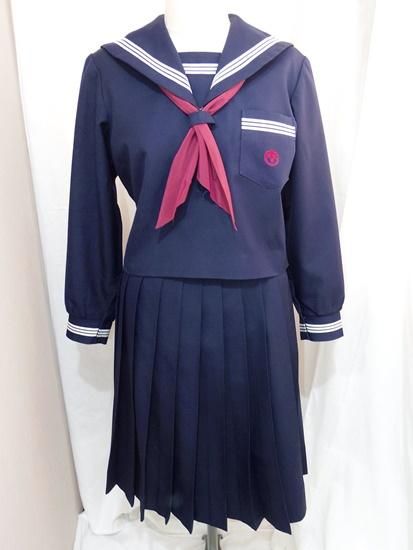 スクールパール 女子学生服 上下 3点セット かぶりセーラー 白 スクールパール 女子学生服 上下 3点セット かぶりセーラー 白