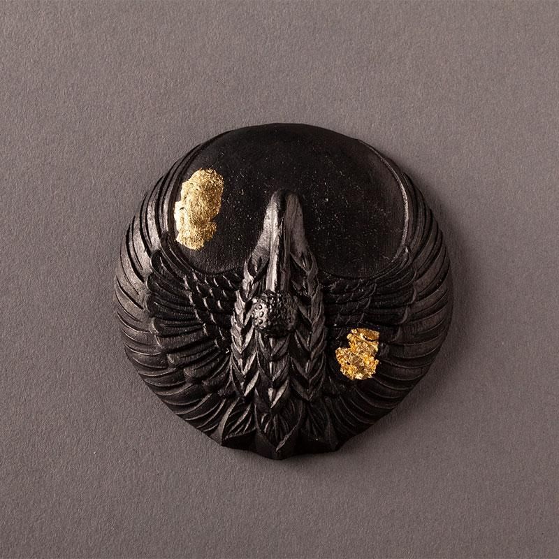 万葉・鶴（まんよう・つる）｜奈良墨 菜種油煙墨｜錦光園