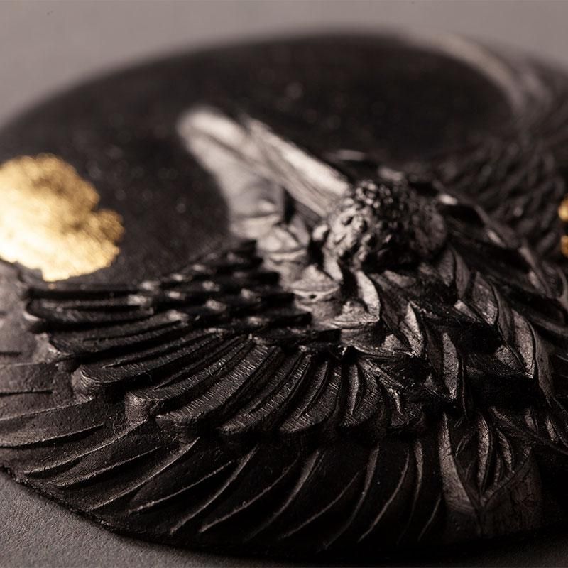 万葉・鶴（まんよう・つる）｜奈良墨 菜種油煙墨｜錦光園