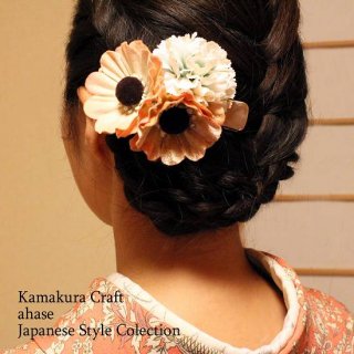 コスモスとカーネーション ヘアクリップ | 和装髪飾り クリップ | 通販サイト - 鎌倉工芸