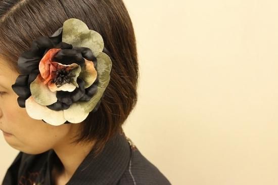 和柄プリント1輪 クリップつき 和装髪飾り クリップ 通販サイト 鎌倉工芸 和柄プリント1輪 クリップつき 和装髪飾り クリップ 通販サイト 鎌倉工芸