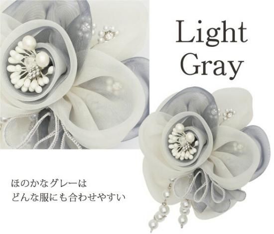 ソーイング フラワー パールチェーンつき | コサージュ ソーイング フラワー パールチェーンつき | コサージュ