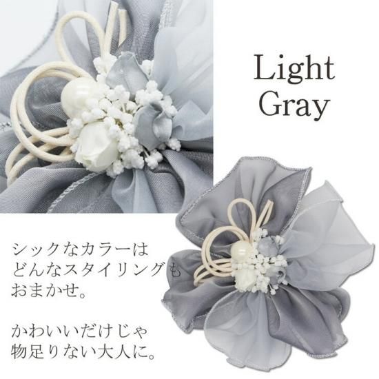 フリンジアンクル フラワーコサージュ パーティ 厚底 7，9cm 浴衣小物】フラワーコサージュ【4カラー】[HC02] - キャバドレス