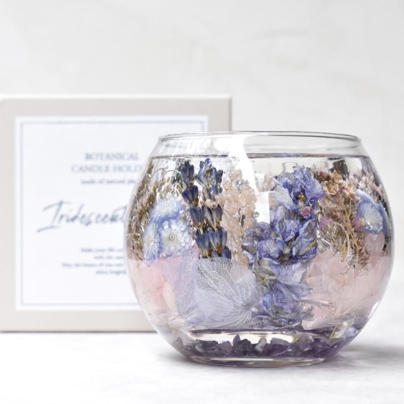 オーダーメイド品【ボタニカルキャンドルホルダー】Iridescent clouds