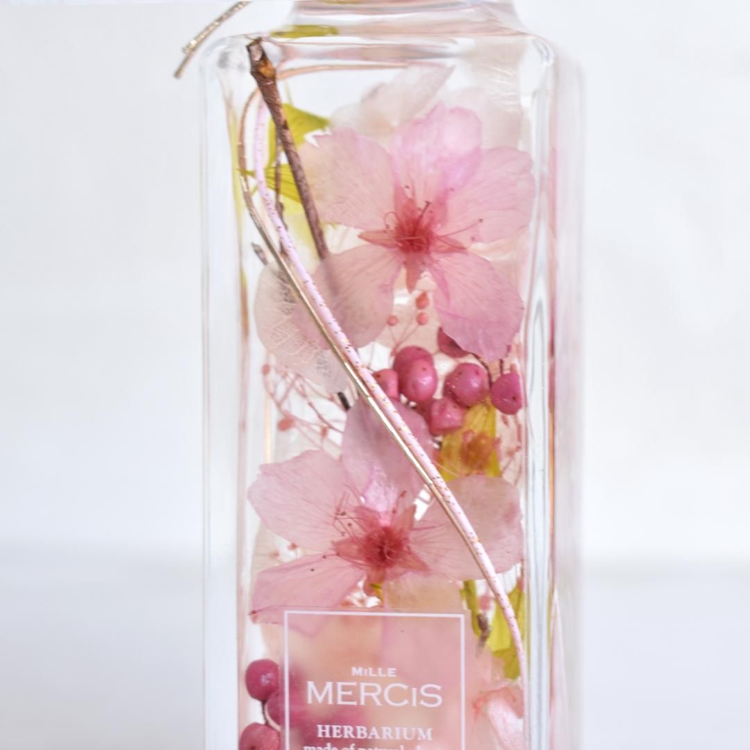 本物のさくら＊桜ハーバリウム】『MIYABI-雅-』花宴（はなのえん）紅梅