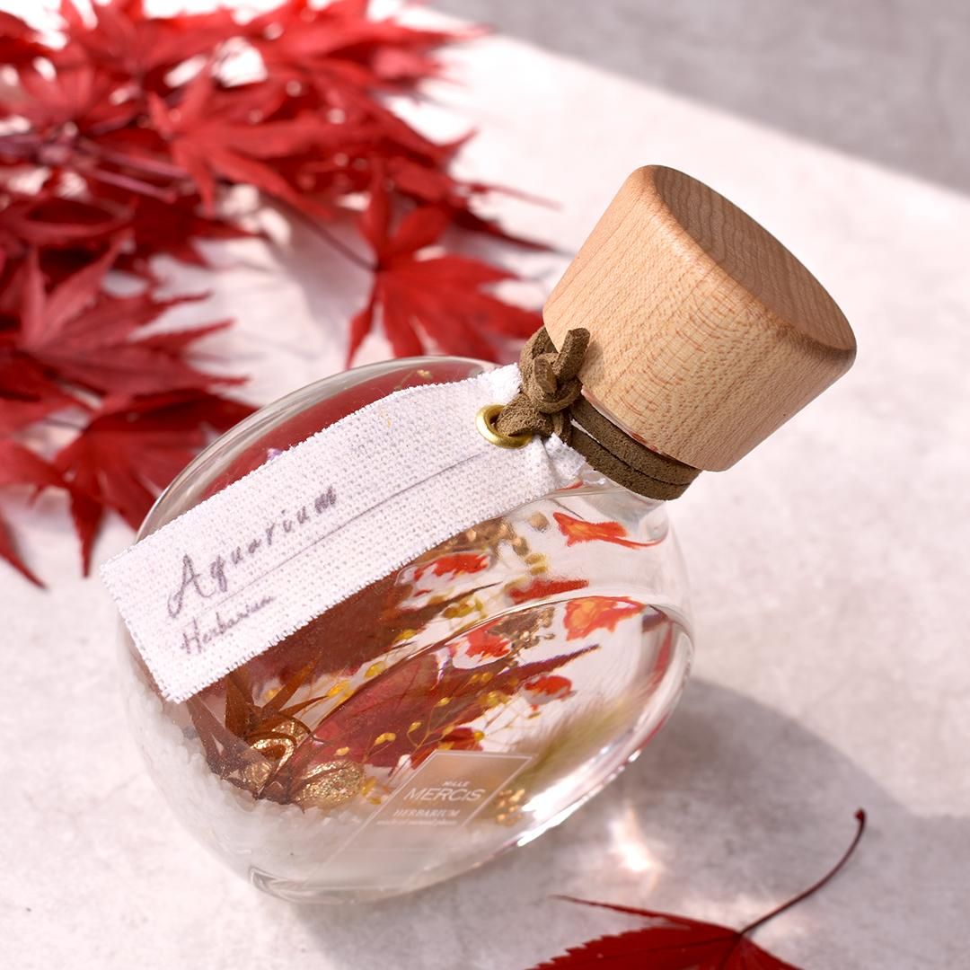 ハーバリウム】『MOTIF』金魚アクアリウム-秋の色 - ハーバリウム