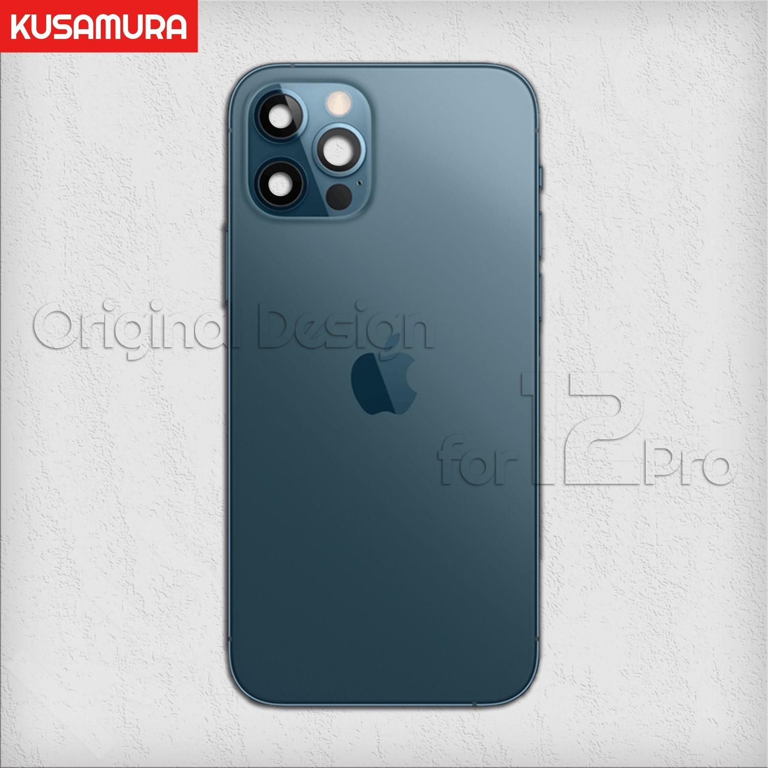iPhone 12 Pro 純正デザイン バックパネル パシフィックブルー色 iPhone 12 Pro 純正デザイン バックパネル パシフィックブルー色