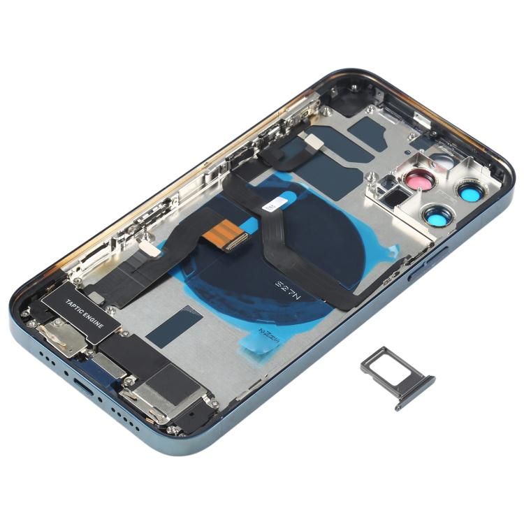 iPhone 12 Pro 純正デザイン バックパネル パシフィックブルー色 iPhone 12 Pro 純正デザイン バックパネル パシフィックブルー色