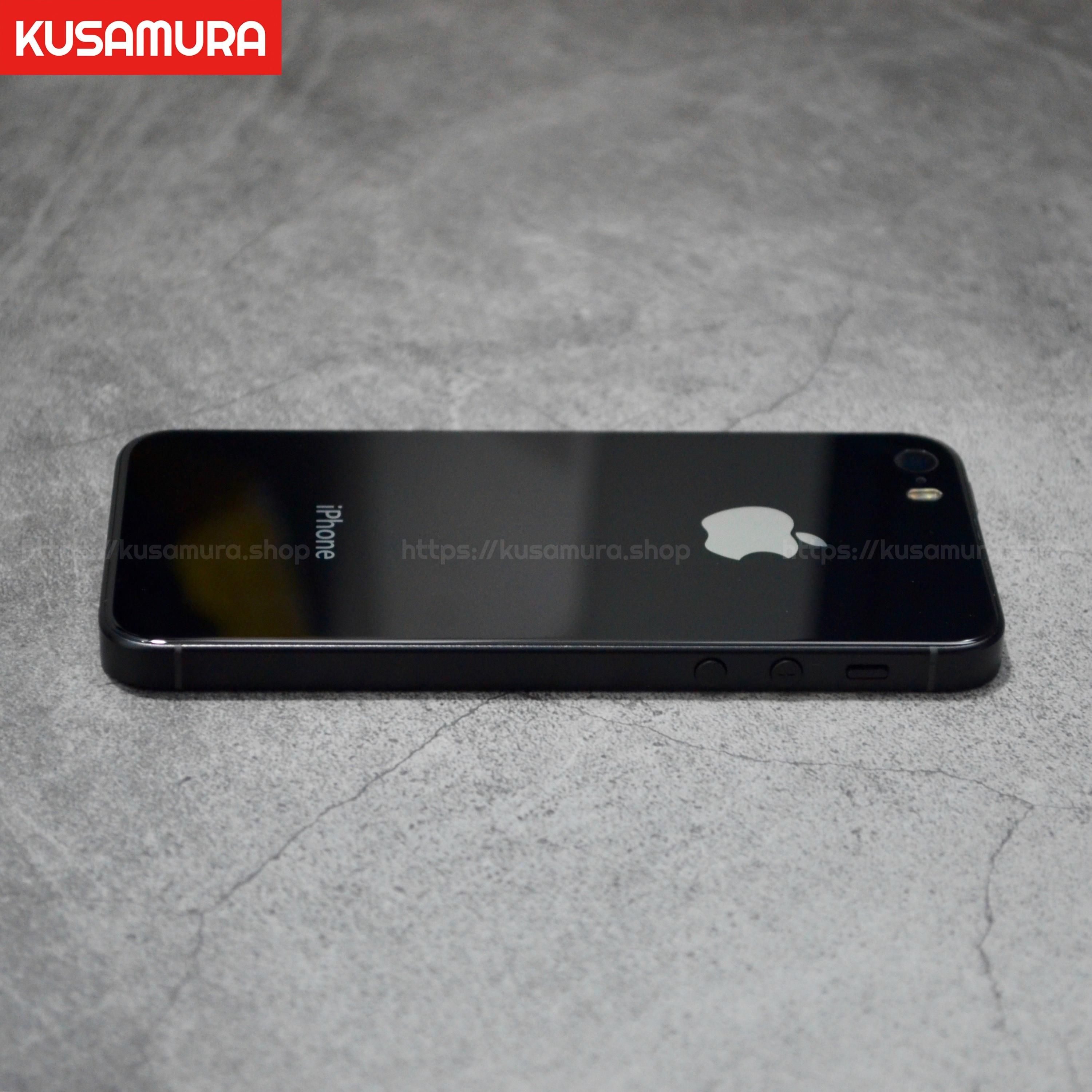 iPhone SE (第1世代) 改8 ガラス背面 バックパネル ブラクラ色